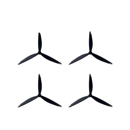 Set of four black 3-blade 13 inch propellers for X-class FPV drone builds