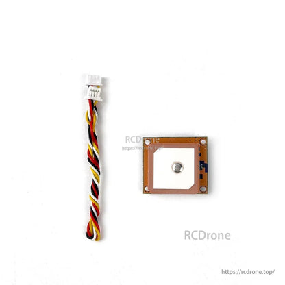 GPS antenna module with included 4-pin cable harness and white connector