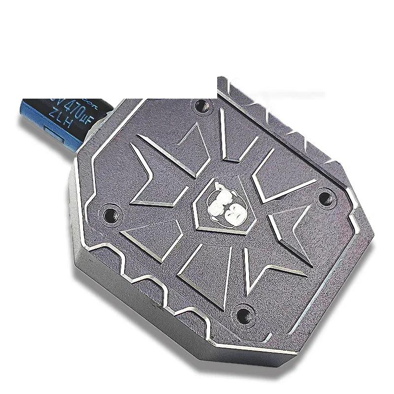 DarwinFPV HULK 45A 3-6S AIO flight controller top cover close-up with gorilla logo