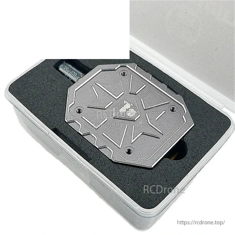 DarwinFPV HULK AIO module seated in foam-lined storage case