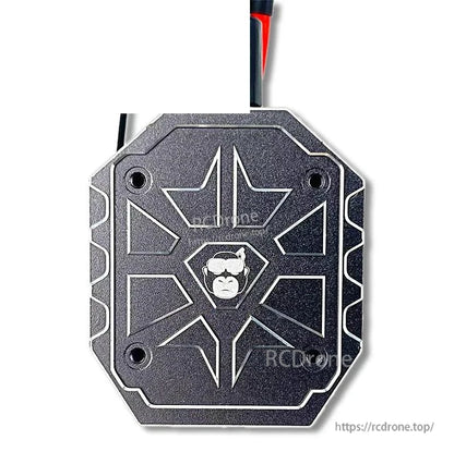 Top cover front view with etched star pattern and gorilla emblem on the HULK AIO module