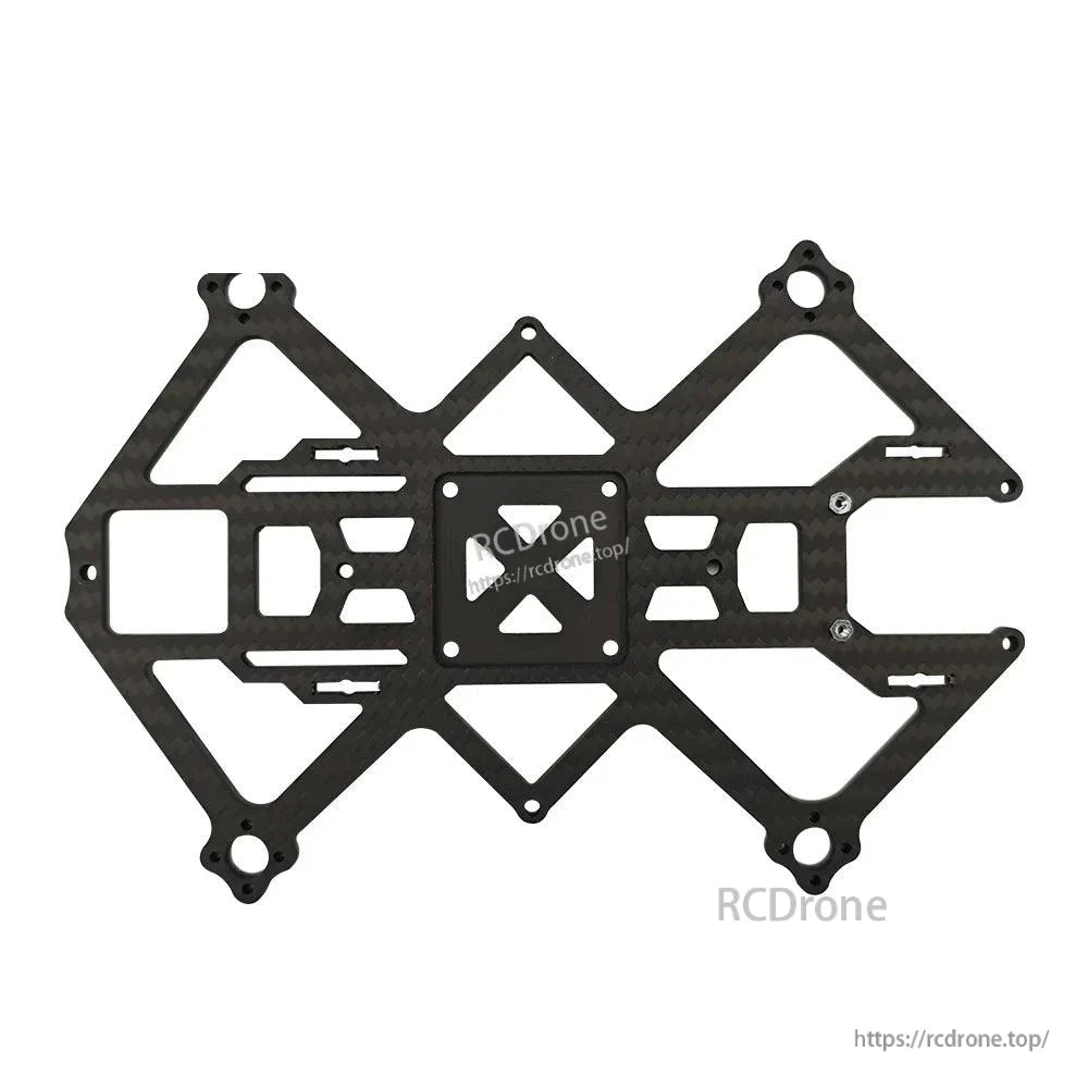 DarwinFPV HULK III 3.5 inch carbon fiber main frame plate, top plate cutout design