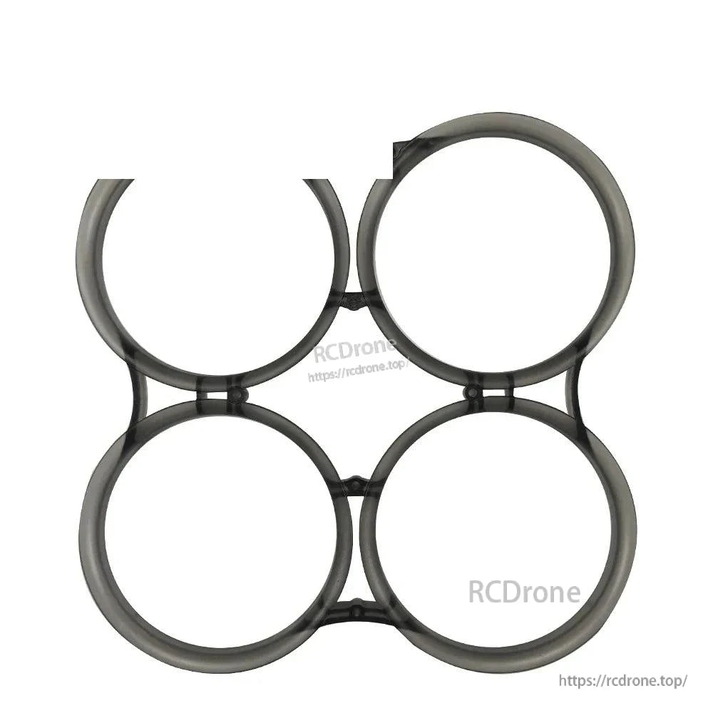 Four-ring prop guard/duct piece for 3.5 inch whoop-style frame, top view