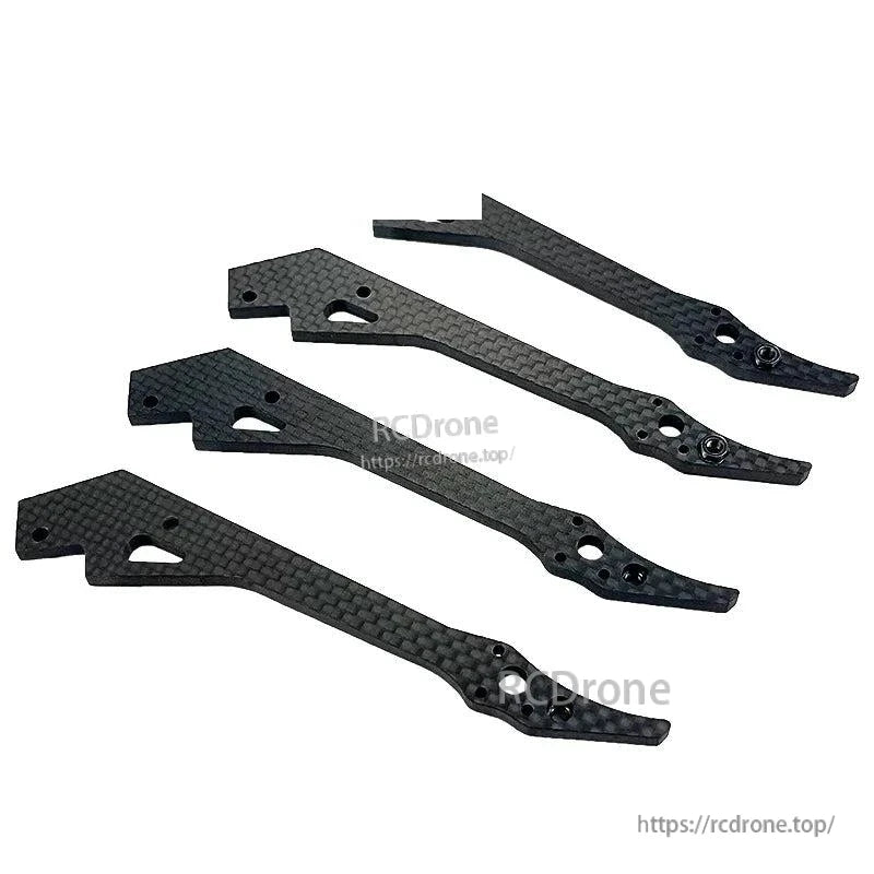 Set of three carbon fiber replacement arms for the 220mm FPV frame