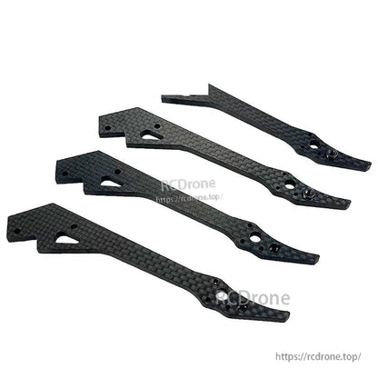 Set of three carbon fiber replacement arms for the 220mm FPV frame