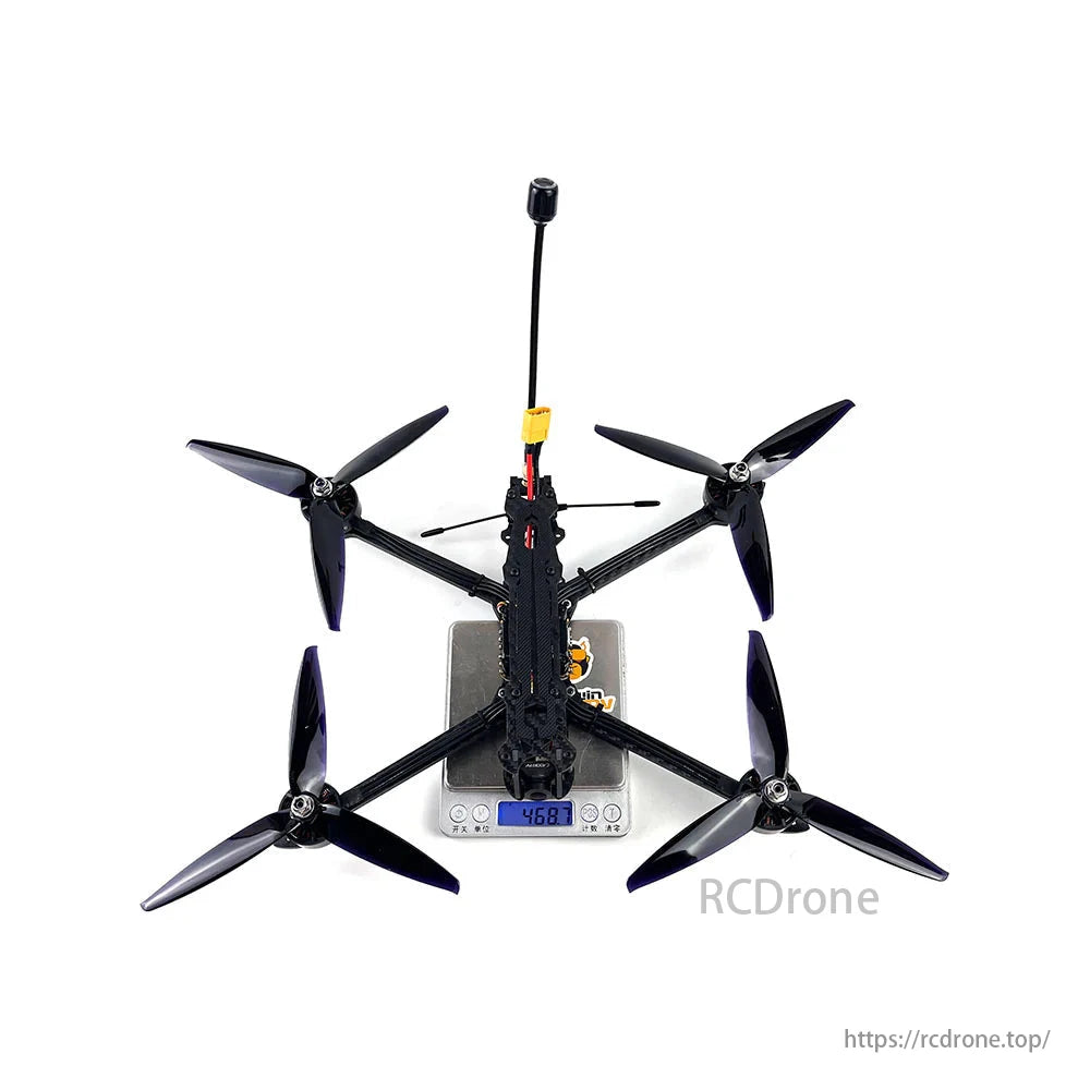 DarwinFPV MARK4 6S 7-inch FPV drone features 5.8G/1.2G VTX, 2807 motor, and Caddx Ratel2 camera for enhanced performance.