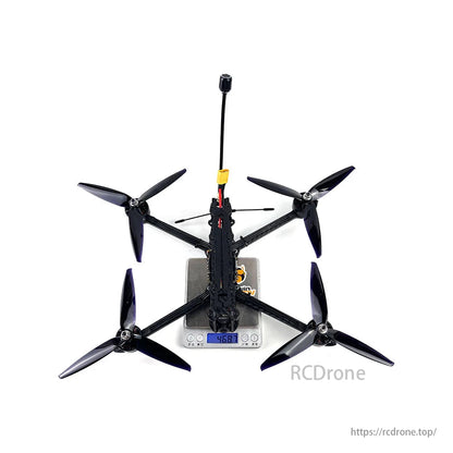 DarwinFPV MARK4 6S 7-inch FPV drone features 5.8G/1.2G VTX, 2807 motor, and Caddx Ratel2 camera for enhanced performance.