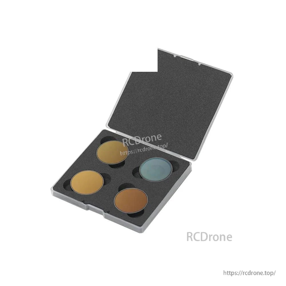 Filter set in foam case with four round filters for Action 4/5 lens mount