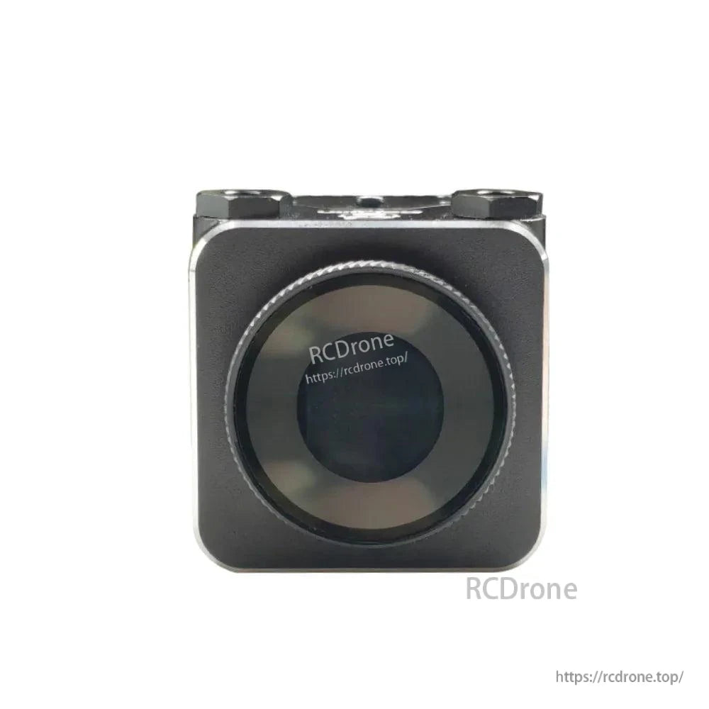 Front view of DarwinFPV O4 Pro waterproof protective case with circular lens cover