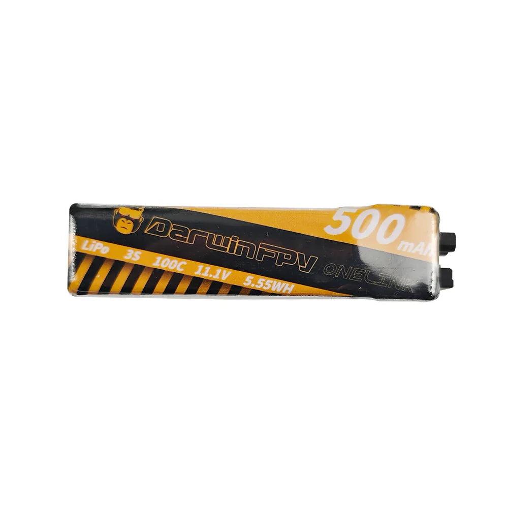 Side label close-up showing LiPo 3S 100C 11.1V and 5.55Wh markings on the battery