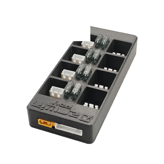 DarwinFPV OneLink battery parallel charger board with XT60 input and multi-port balance slots
