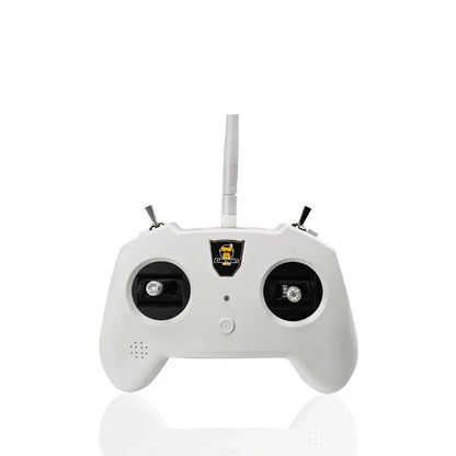DarwinFPV TX8 ELRS radio transmitter front view with centered antenna and dual gimbals