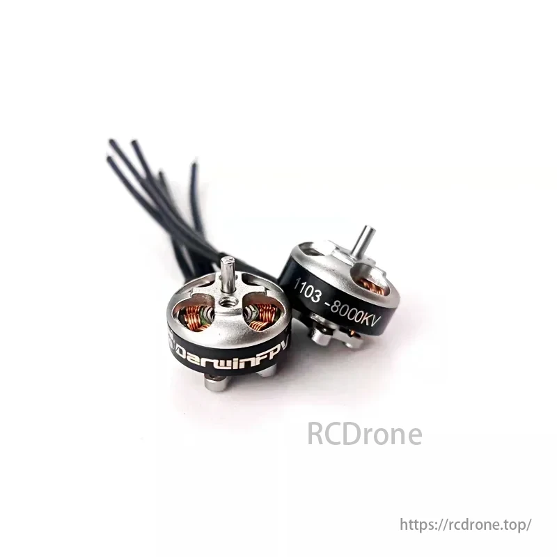 DarwinFPV TinyApe 1103 8000KV Brushless Motor, TinyApe motor suitable for 2-3S FPV racing drones with high KV value and excellent performance.