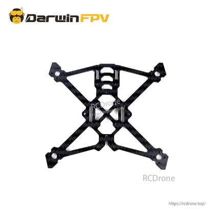 Carbon fiber X bottom plate for 2.5-inch FPV frame with motor arm mounting holes