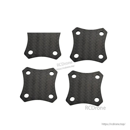Four carbon fiber motor mounting plates with four corner holes