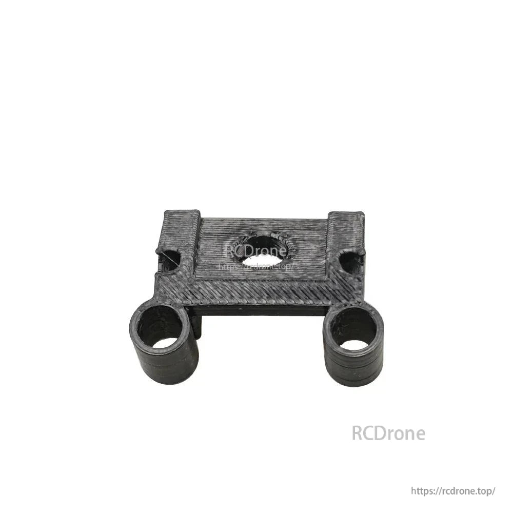 3D-printed mounting bracket with two round tube clamp openings