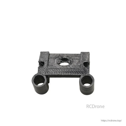 3D-printed mounting bracket with two round tube clamp openings