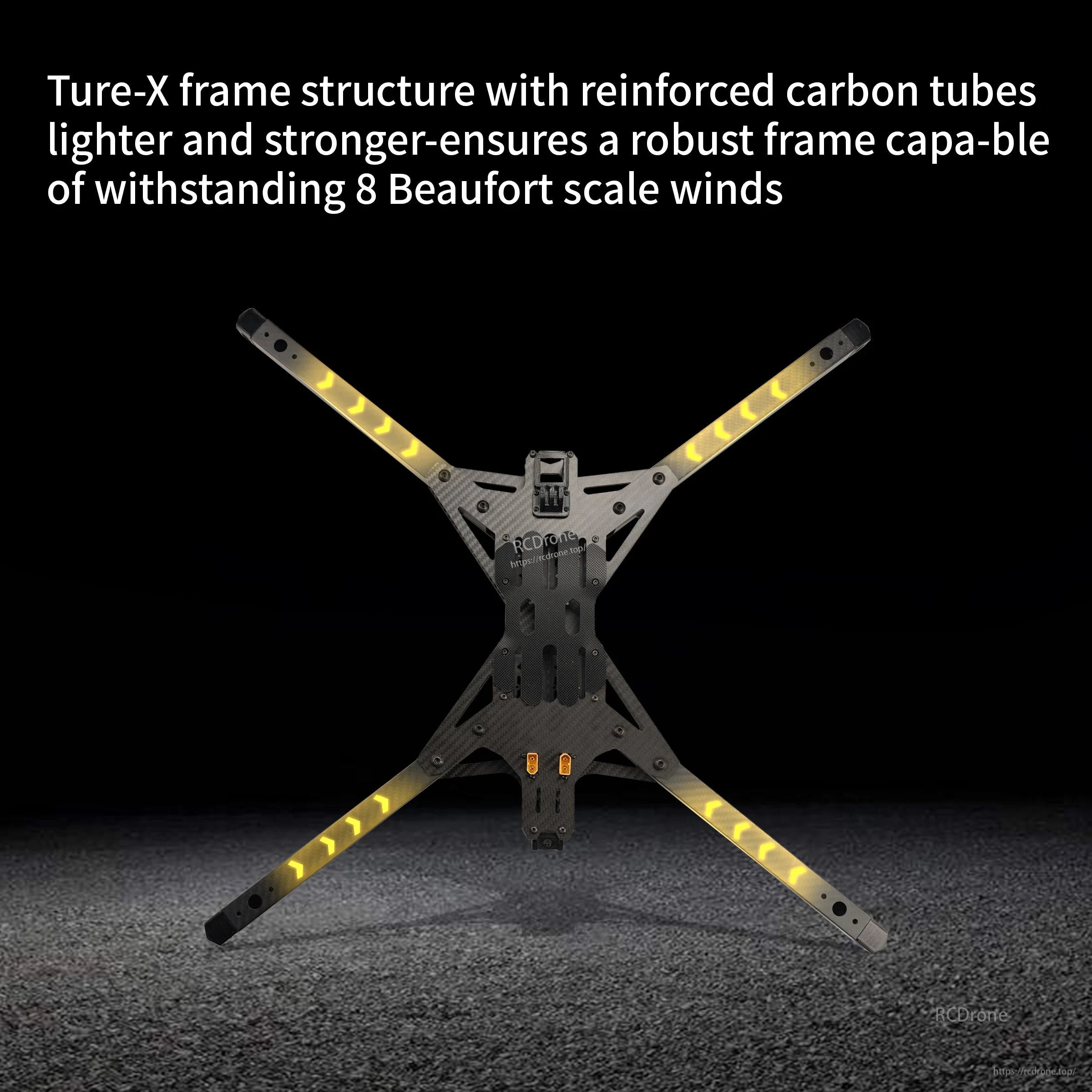 DarwinFPV Toruk15 15-inch True-X FPV drone frame with reinforced carbon tube arms (628mm wheelbase)