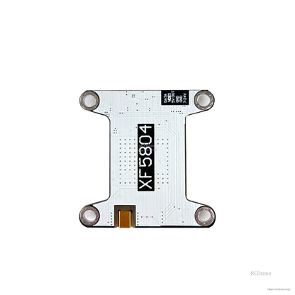 Bottom PCB view marked "XF5804" with four mounting holes and component footprint details