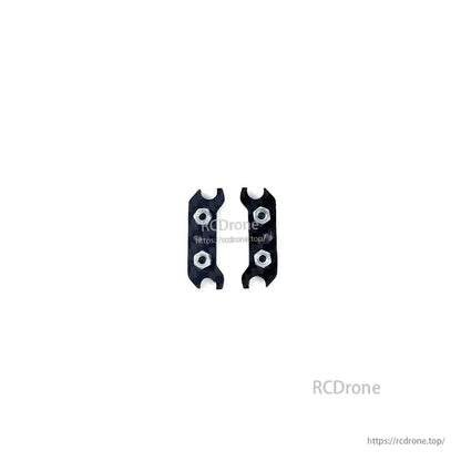 Pair of metal quick-release arm clamps with screws for DarwinFPV X10 foldable frame