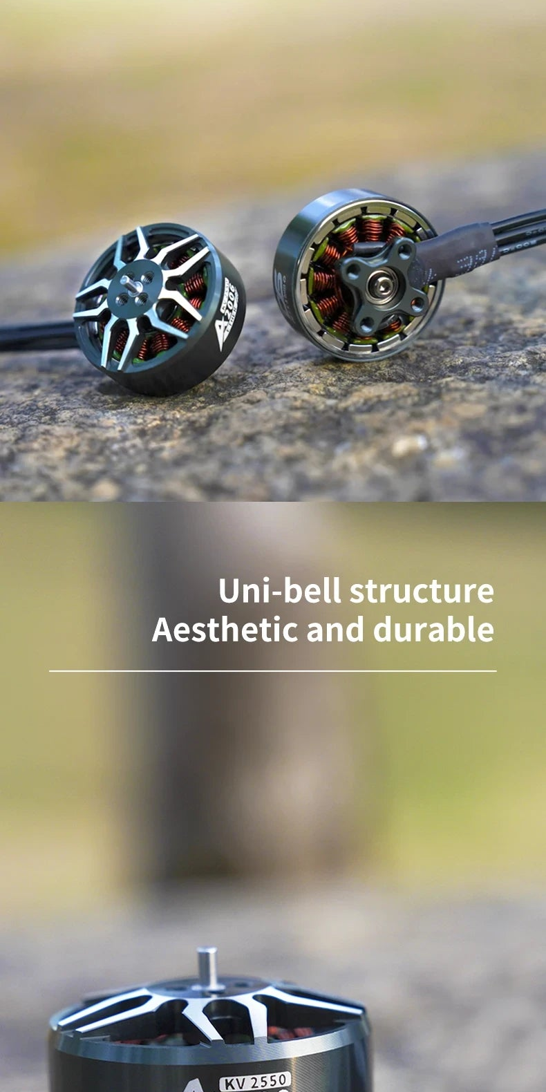 DeepSpace Aether 2006 2550KV Brushless Motor for 3.5-5 Inch FPV Drone, 4S-6S Compatible