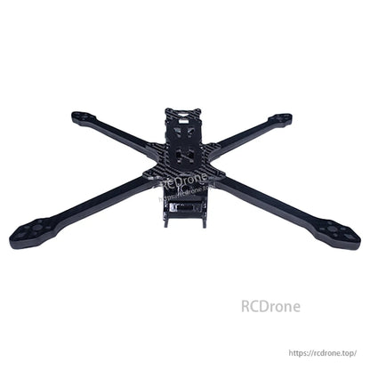 DeepSpace DS Lancer 7 MK1 FPV Frame, DeepSpace DS Lancer 7 MK1 FPV carbon fiber quadcopter frame with X-style arms and center plate