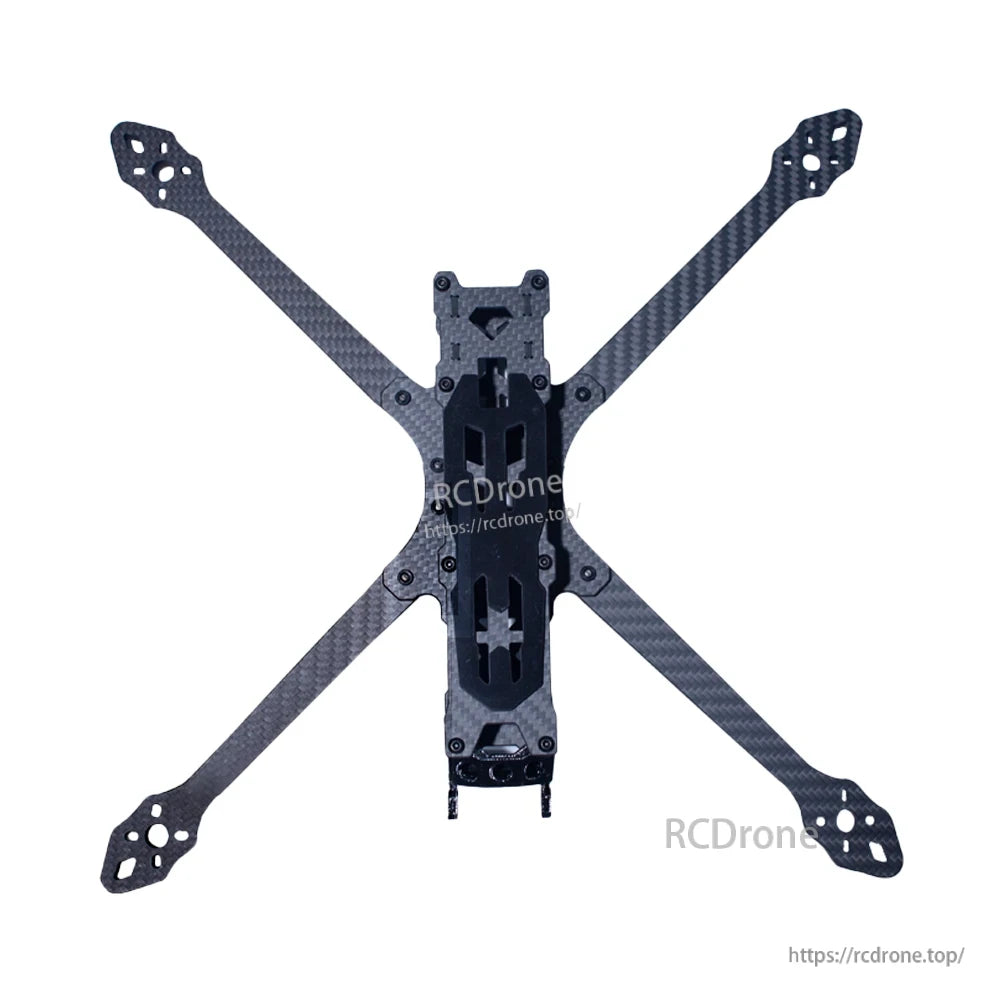 DeepSpace DS Lancer 7 MK1 FPV Frame, DeepSpace DS Lancer 7 MK1 FPV carbon fiber quadcopter frame with X-style arms and central mounting plate