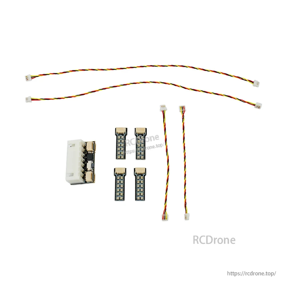 DeepSpace PHLUX 3-5V LED Light, DeepSpace PHLUX 3–5V LED light kit with four mini LED strip modules, controller board, and JST cables