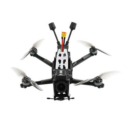 DeepSpace ROC 4 FPV quadcopter drone with front FPV camera, four propellers, dual antennas, and XT60 lead