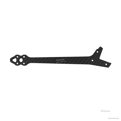 Carbon fiber FPV drone replacement arm plate with pre-drilled mounting holes, for DeepSpace ROC 7 O4PRO frame