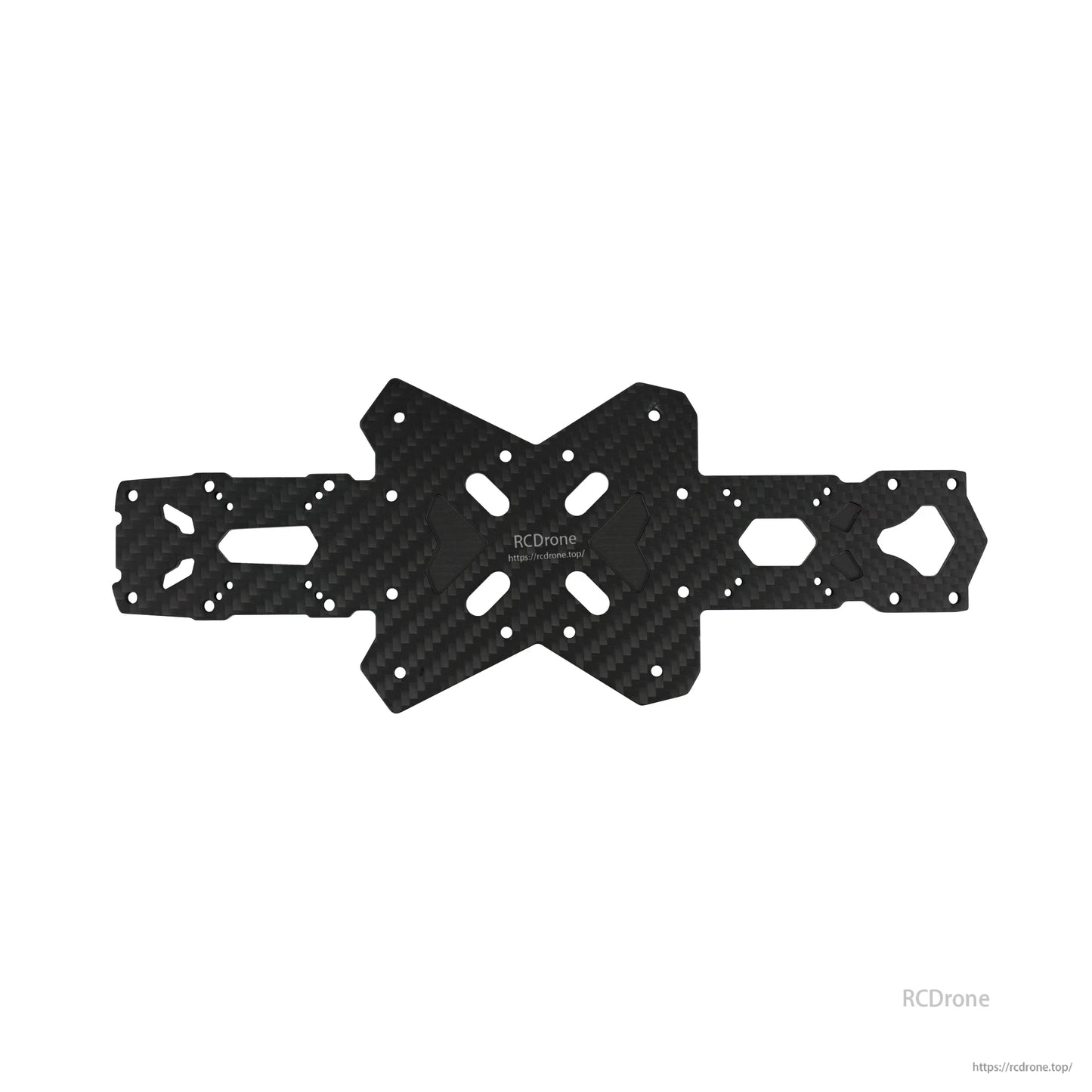 Carbon fiber replacement frame plate/arm piece for DeepSpace ROC 7 O4PRO FPV drone with multiple mounting holes