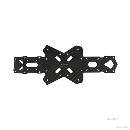 Carbon fiber replacement frame plate/arm piece for DeepSpace ROC 7 O4PRO FPV drone with multiple mounting holes
