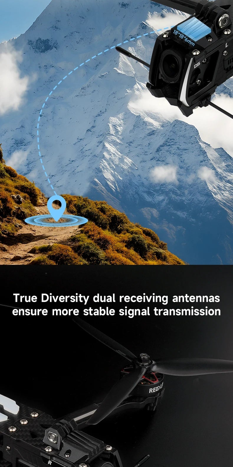 DeepSpace ROC7 O4 PRO 7 Inch Long Range FPV Drone Quadcopter, F722 Flight Controller, 60A ESC (Freestyle)