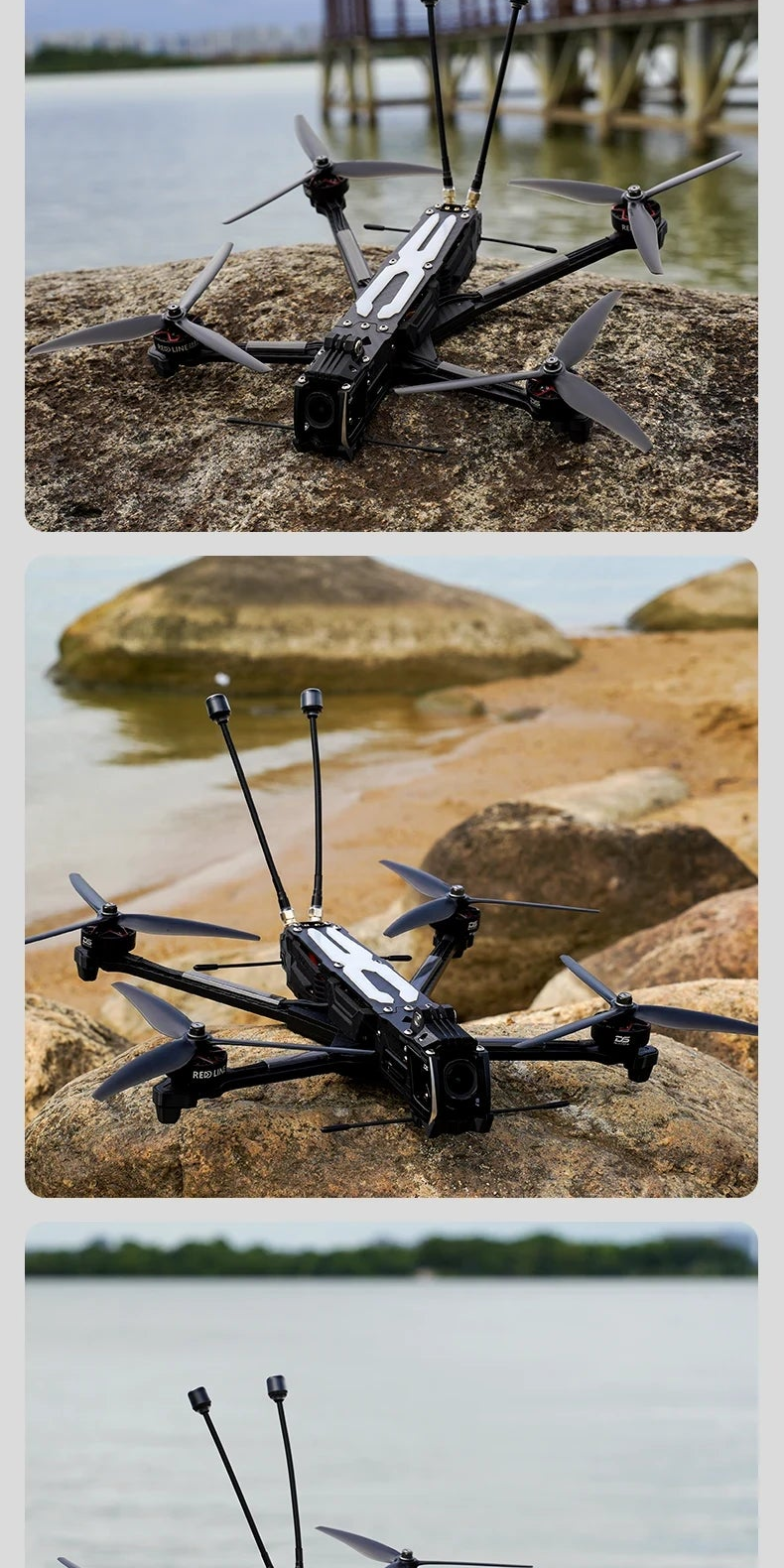 DeepSpace ROC7 O4 PRO 7 Inch Long Range FPV Drone Quadcopter, F722 Flight Controller, 60A ESC (Freestyle)