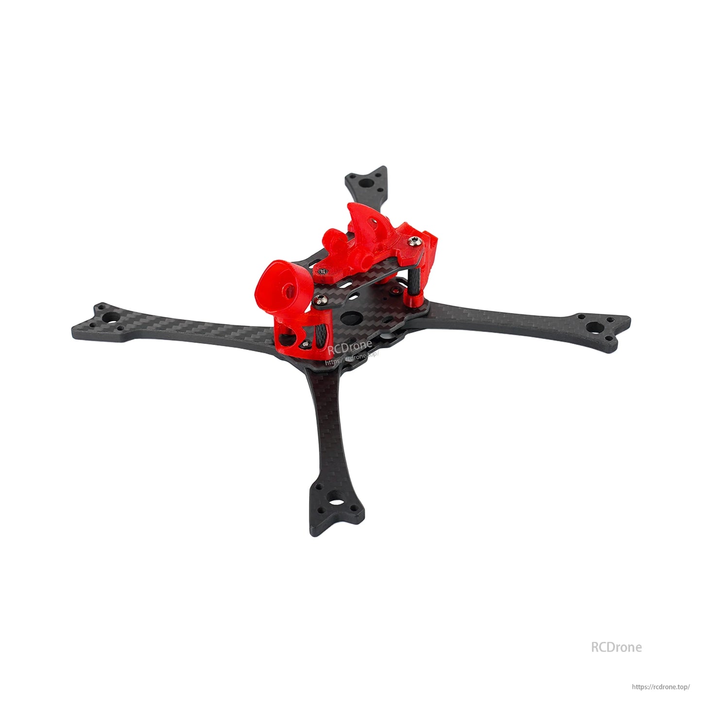 DeepSpace Raven5 FPV racing drone carbon fiber 5-inch quadcopter frame kit with red camera mount