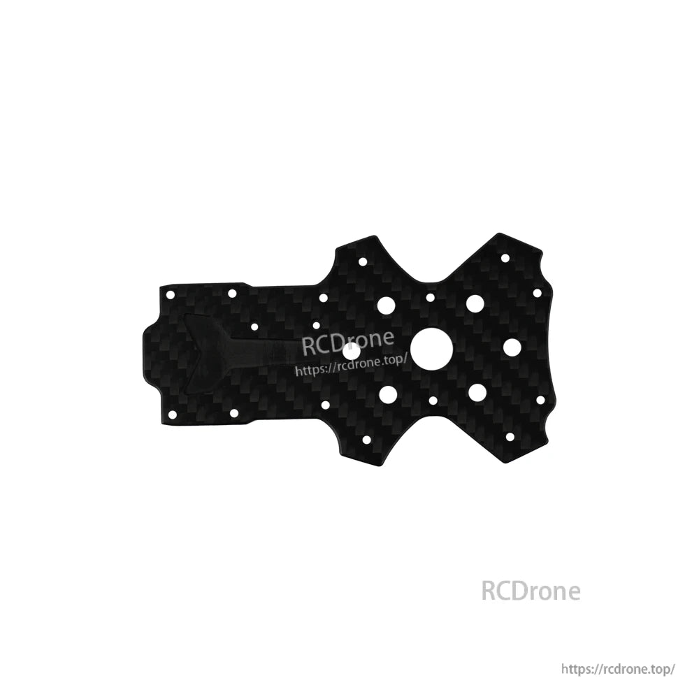 Carbon fiber replacement frame plate with pre-drilled mounting holes for DeepSpace SEEKER 35 O4Pro FPV frame