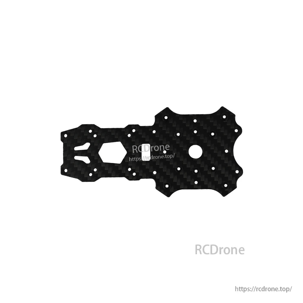 Carbon fiber replacement frame plate with multiple mounting holes for DeepSpace SEEKER 35 O4Pro FPV frame
