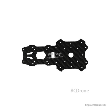Carbon fiber replacement frame plate with multiple mounting holes for DeepSpace SEEKER 35 O4Pro FPV frame