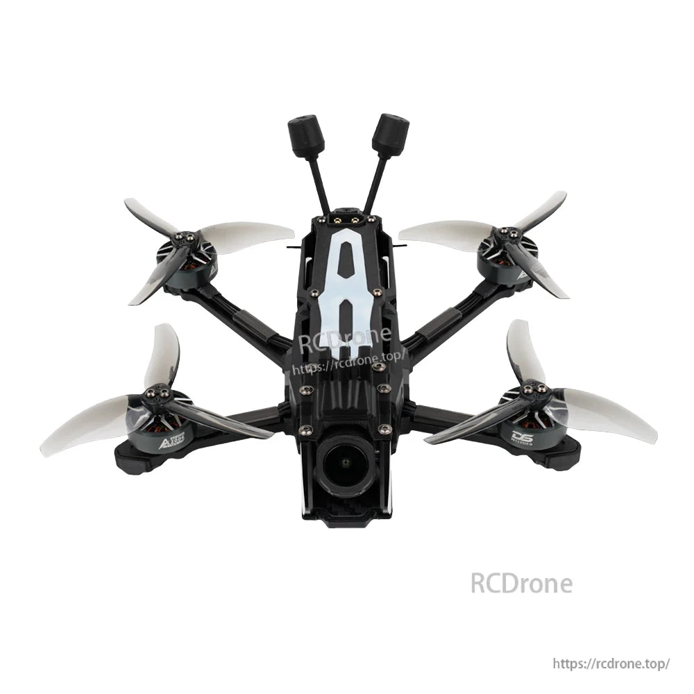 DeepSpace SEEKER35 FPV, DeepSpace SEEKER35 3.5inch Freestyle FPV, DeepSpace SEEKER35 3.5-inch freestyle FPV quadcopter with four tri-blade props, front camera, and dual antennas