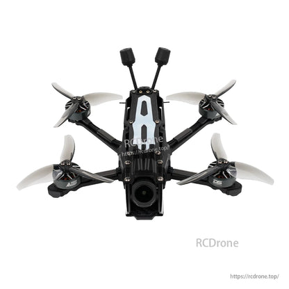 DeepSpace SEEKER35 FPV, DeepSpace SEEKER35 3.5inch Freestyle FPV, DeepSpace SEEKER35 3.5-inch freestyle FPV quadcopter with four tri-blade props, front camera, and dual antennas