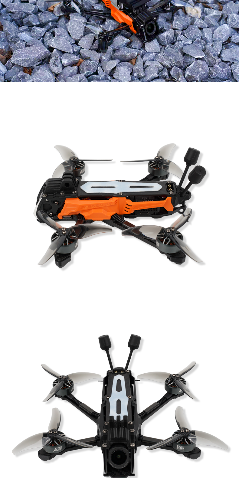 DeepSpace SEEKER35 3.5inch Freestyle FPV Drone DCXL GPS