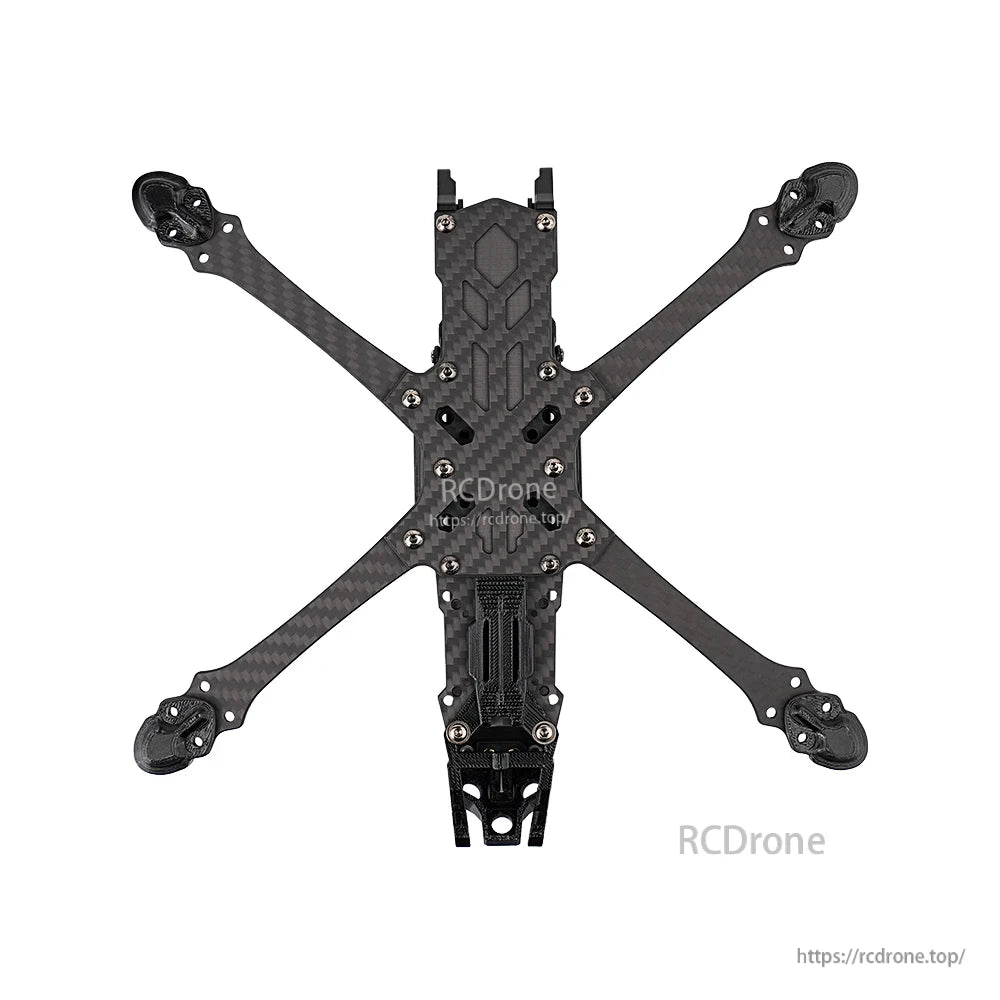 DeepSpace SEEKER5 5-inch carbon fiber FPV freestyle drone frame kit with X arms and motor mounts