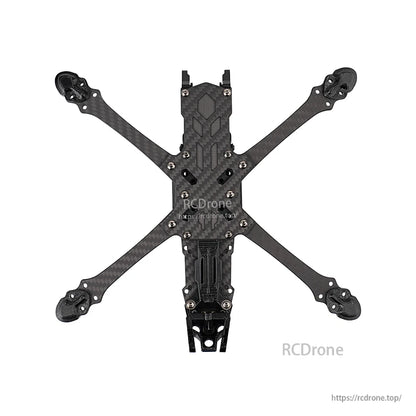DeepSpace SEEKER5 5-inch carbon fiber FPV freestyle drone frame kit with X arms and motor mounts