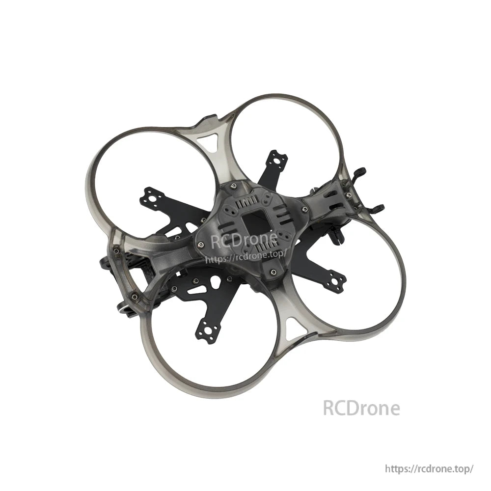 DeepSpace Stellar 25 2.5inch Freestyle FPV Frame, DeepSpace Stellar 25 2.5-inch FPV drone frame with four prop guards and carbon-style X arms