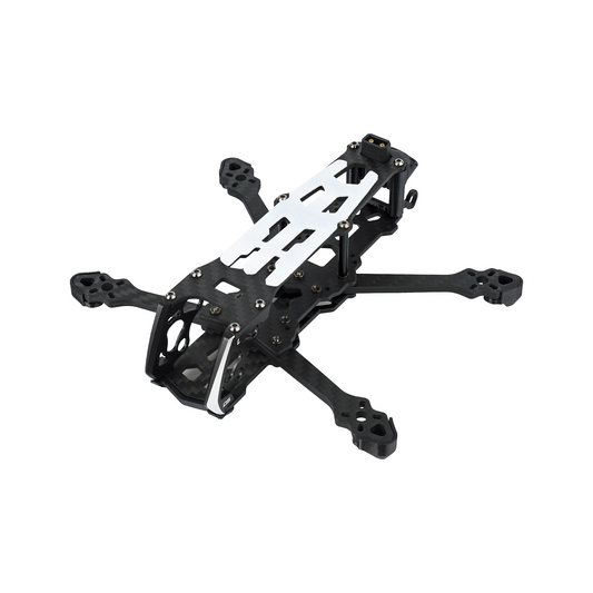 DeepSpace SEEKER 3-inch FPV freestyle carbon fiber frame kit with white top plate and front camera cage