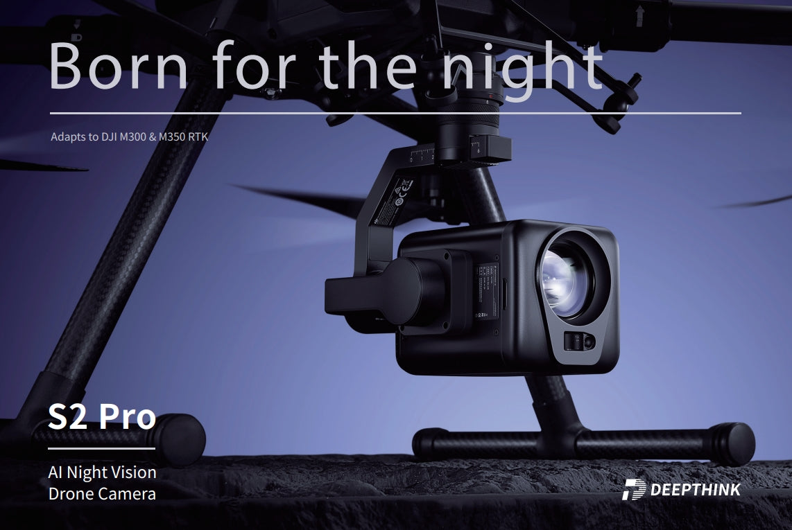 Deepthink S2 Pro AI Night, Camera for DJI M300 and M350 RTK drones, offering exceptional low-light performance.