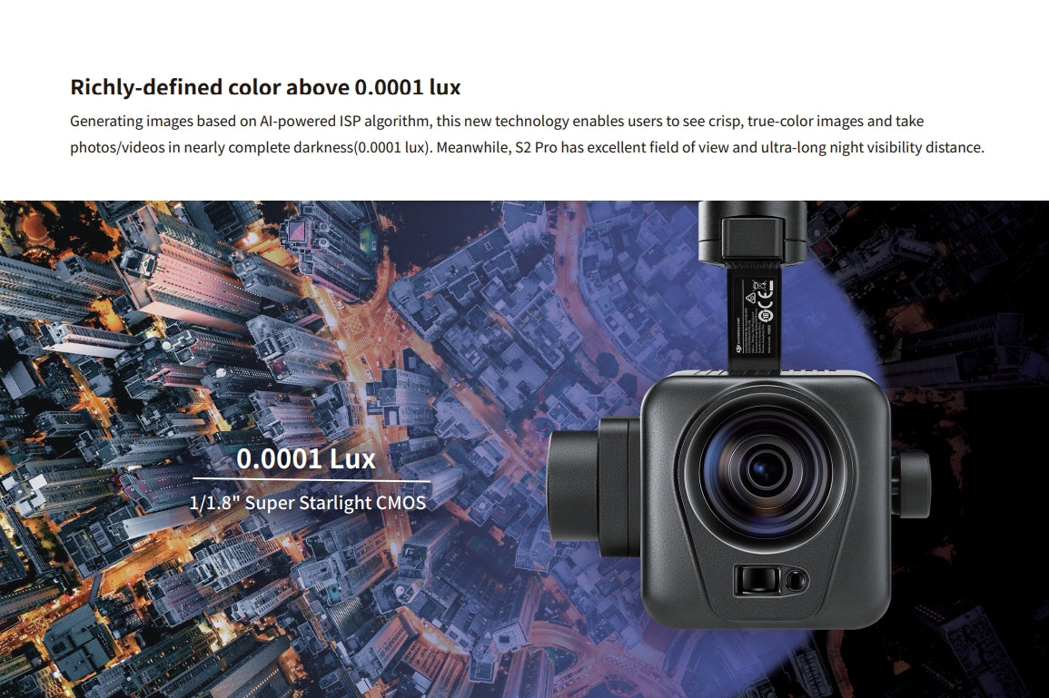 Deepthink S2 Pro AI Night, New technology generates true-color images in near-darkness using AI-powered ISP algorithm.