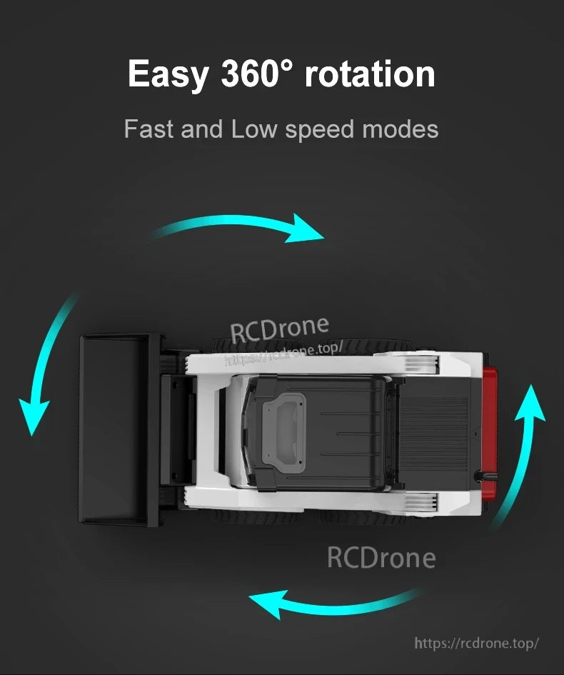 Double E E594 RC Skid Steer, The 2.4GHz system enables multiple vehicle competition with reliable control.