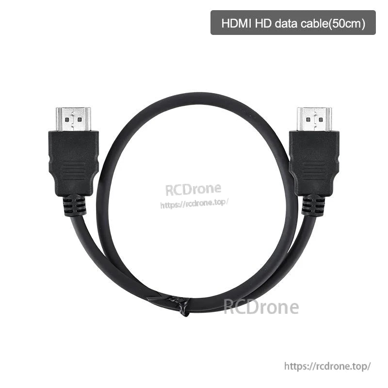 HDMI HD data cable 50cm length shown full view with both HDMI male ends