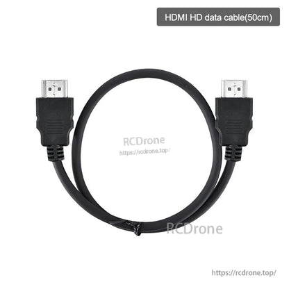 HDMI HD data cable 50cm length shown full view with both HDMI male ends